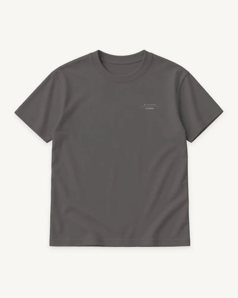The Measure T-shirt — front concept mockup